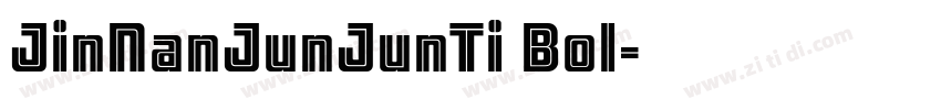 JinNanJunJunTi Bol字体转换